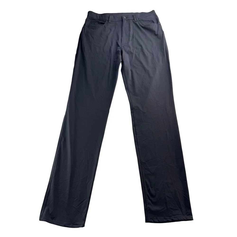 Stylus Mens Black Polyester Performance Dress Pants Size‎ 36x36 Modern Fit
